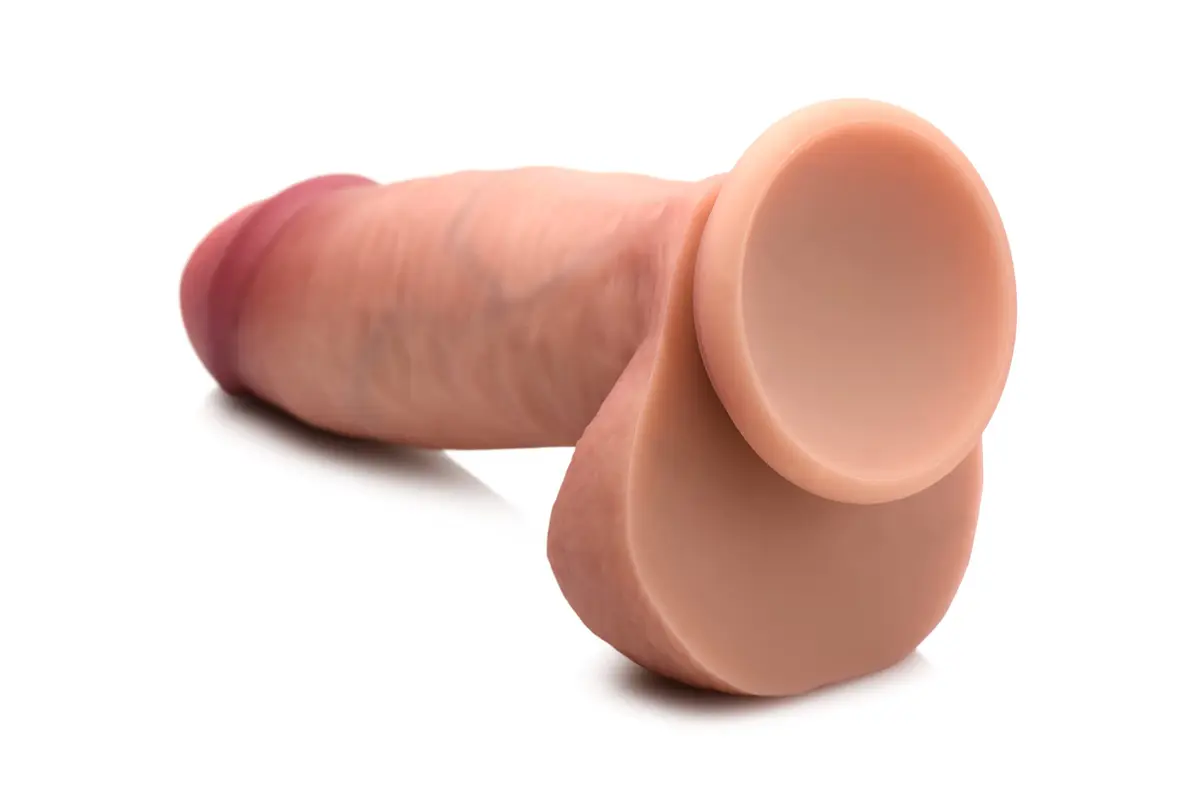 CURVE TOYS Jock 7" Dual Density Silicone Dildo with Balls 18cm (7 Inch) | Realistic Feel for Couples - view 6