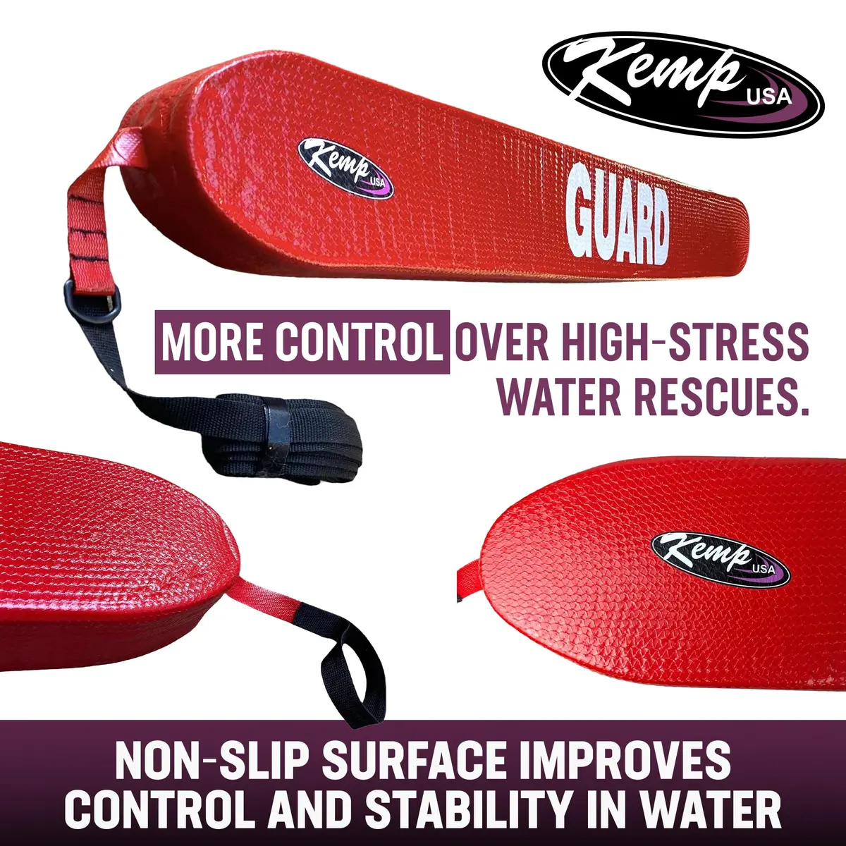 Kemp USA 50-Inch Lifeguard Rescue Tube | Professional Water Safety Flotation Aid - view 6