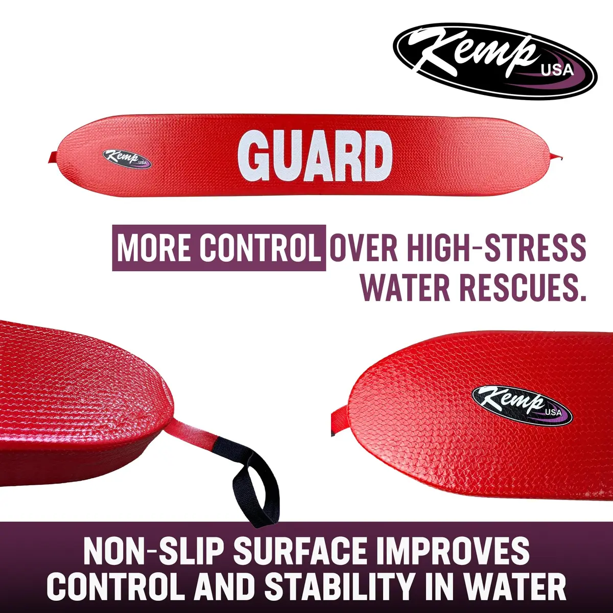 Kemp USA 40-inch Training and Water Safety Tube Red High Visibility | Professional Aquatic Instruction Accessory - view 7