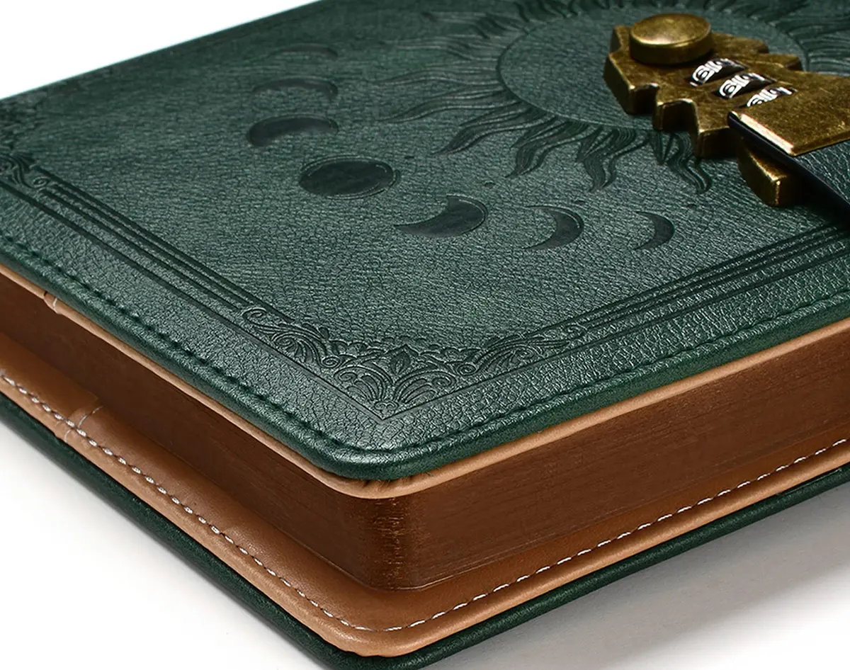 ZXHQ Lock Journal with Pen, A5 Refillable Diary with Combination Lock, 224 Pages | Secure Personal Organizer - view 2