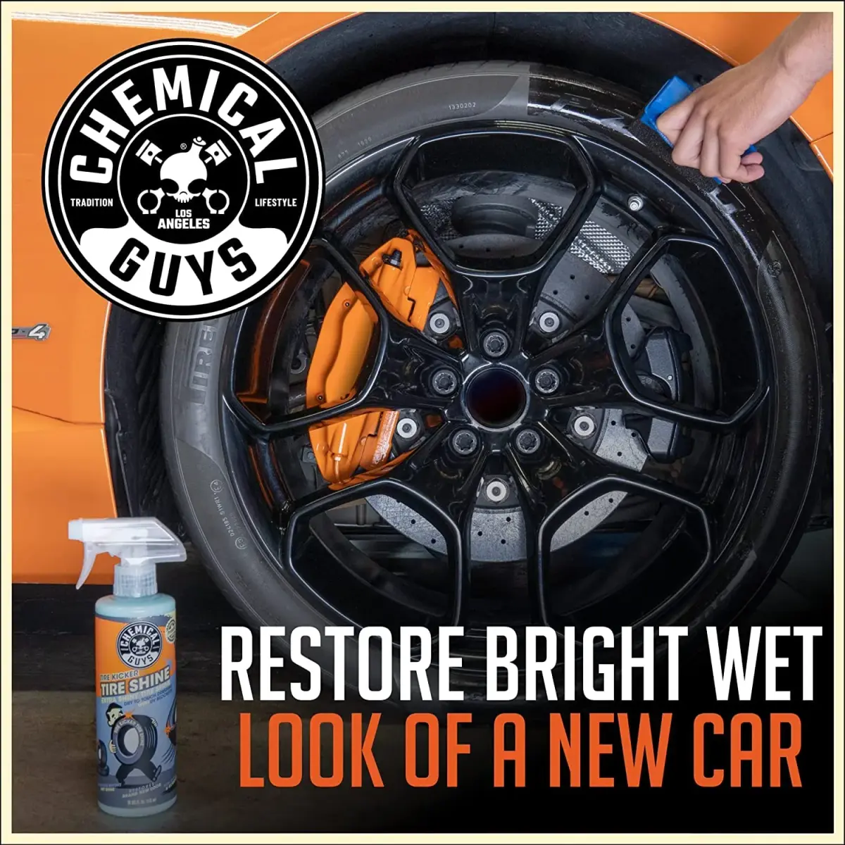 Chemical Guys Sprayable Leather Cleaner and Conditioner + Tire Kicker Shine 16 fl oz (473ml) | USA Import for Auto & Home - view 5