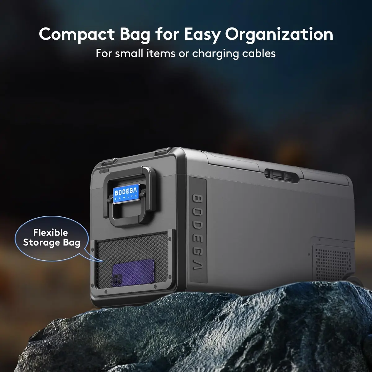 BODEGA 12V Car Refrigerator 40 Quart Portable Freezer APP Control | Dual Compartments, -4℉-68℉, 38L - view 9