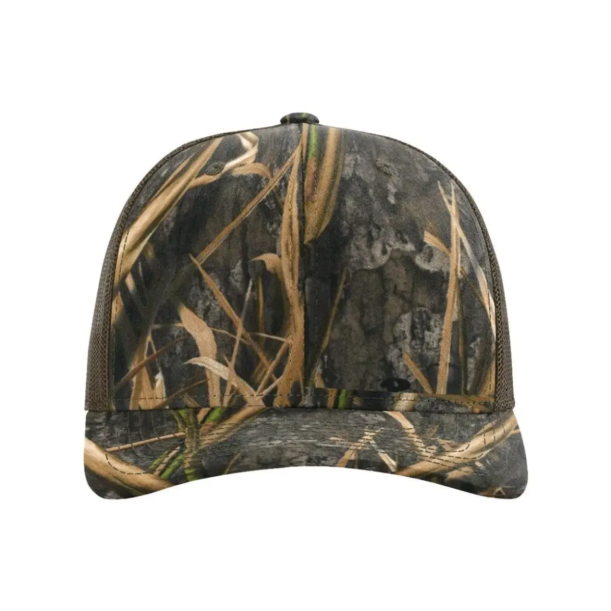 Richardson 112P Trucker Baseball Cap - Mossy Oak Habitat/Brown, One Size - view 3