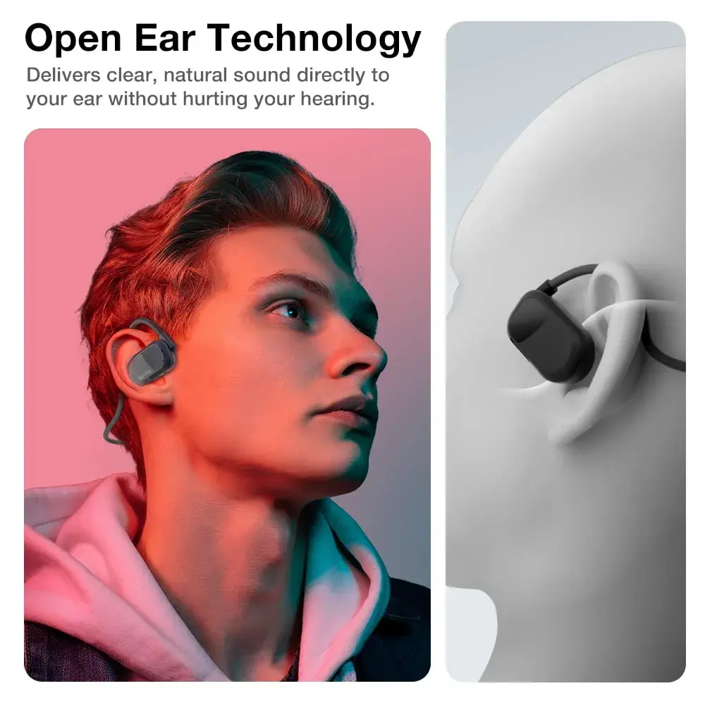 Purity Air Open Ear Wireless Headphones with Dual Mic | 15mm Drivers, IPX5 Water Resistant - view 2