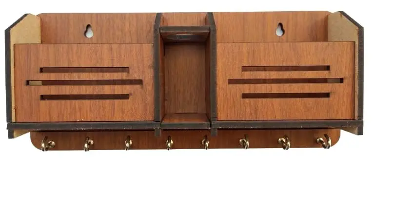 My Dream Carts Wooden Key Holder with Mobile Stand 24cm (9.4in) | Organizer for Home & Office Decor - view 2
