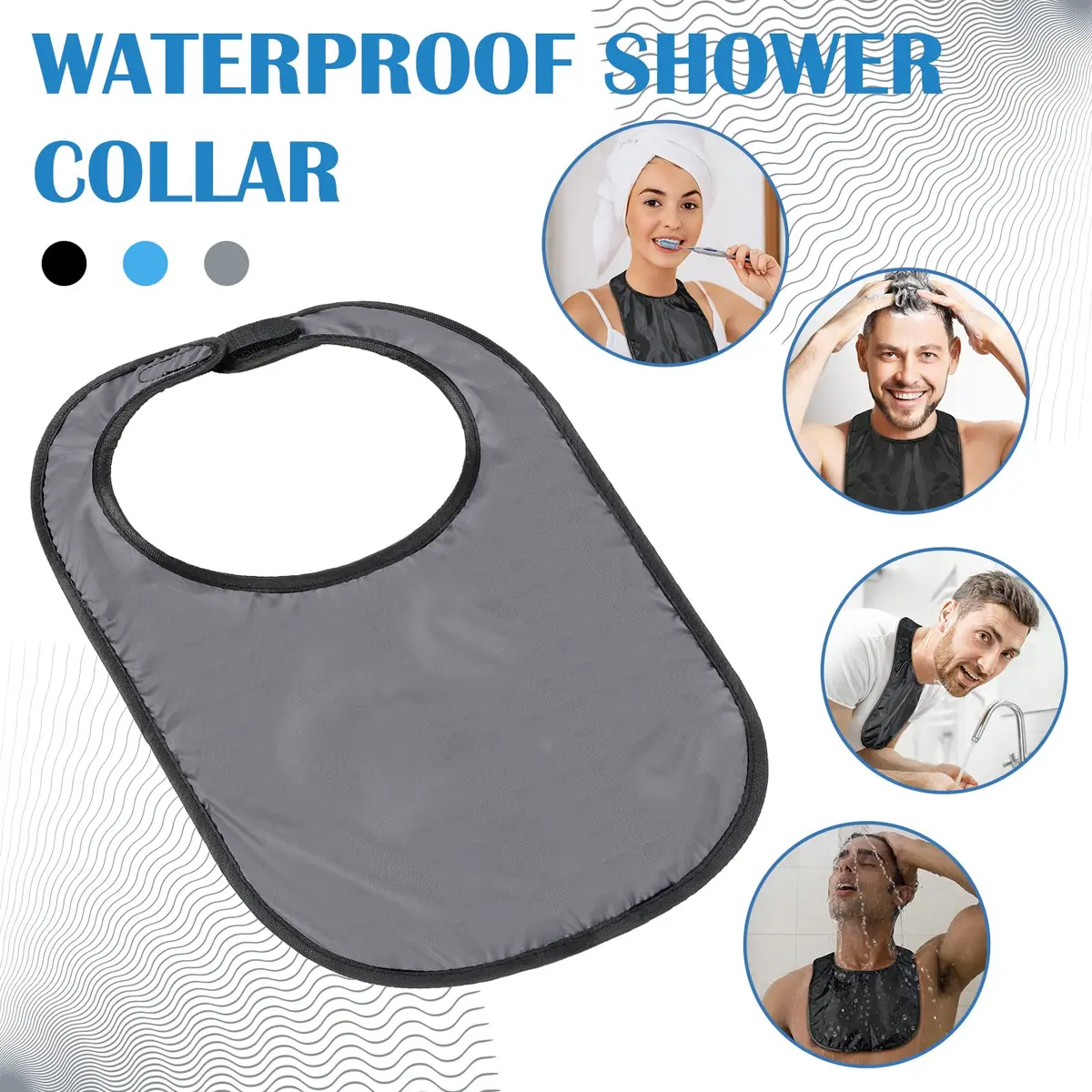 Oudain Tracheostomy Shower Covers 3 Pack | Waterproof, Adjustable, Breathable for Post-Op Care - view 3