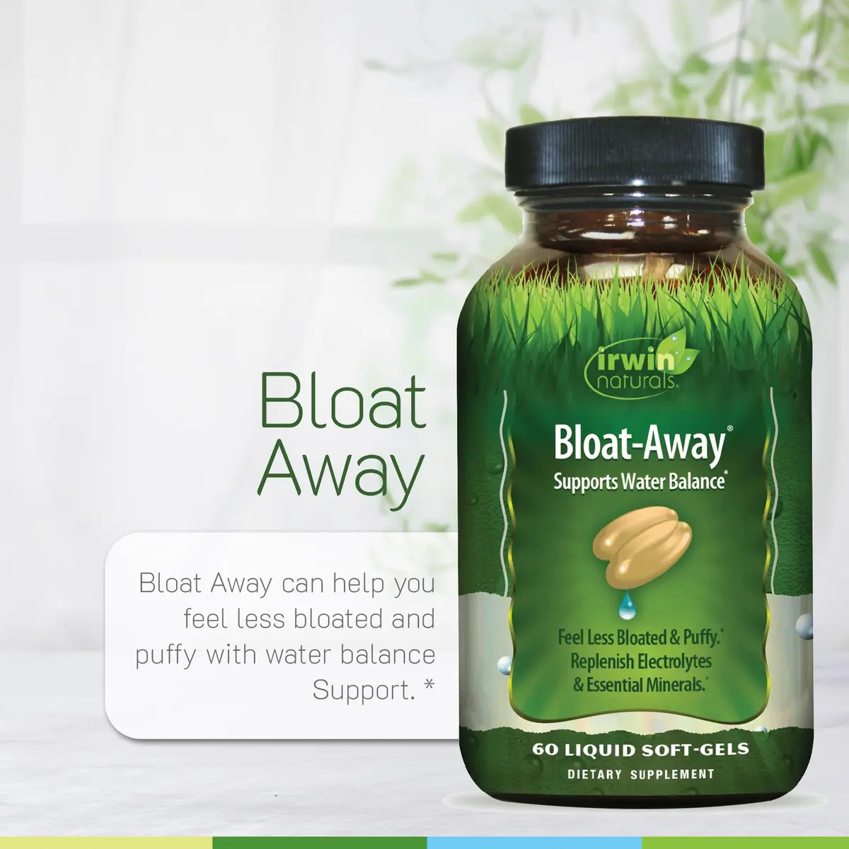 Irwin Naturals Bloat-Away Water Balance Support 60 Count | Natural Relief for Water Retention & Bloating - view 5