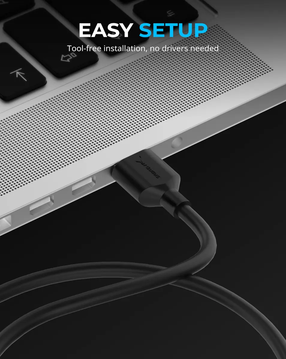 Sabrent USB 3.2 Type-A to SATA/U.2 SSD Adapter Cable (EC-U2SA) 40.6 cm (16 in) | 10Gbps Data Transfer - view 5