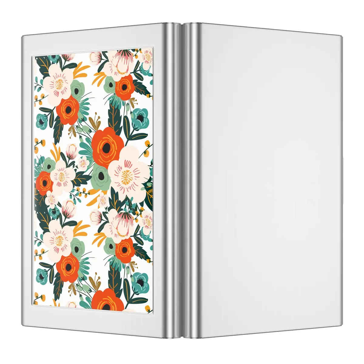 Rimilak Metal Credit Card Holder, Mini Credit Card Wallet, Colorful Flower | RFID Blocking Slim Metal Hard Case for Women Men - view 5