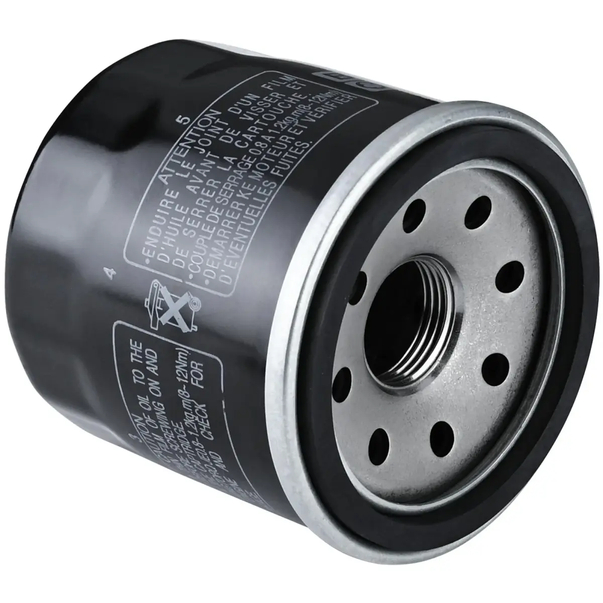 QUICKWOLF 16097-0008 Oil Filter for Kawasaki Ninja 300 400 650 1000 ZX-10R Vulcan 1700 1500 900 800 750 650 500 Prairie 360 400 Bayou 400 Z1000 Z900 Z800 Z750 (1-Pack, Black) - main product image