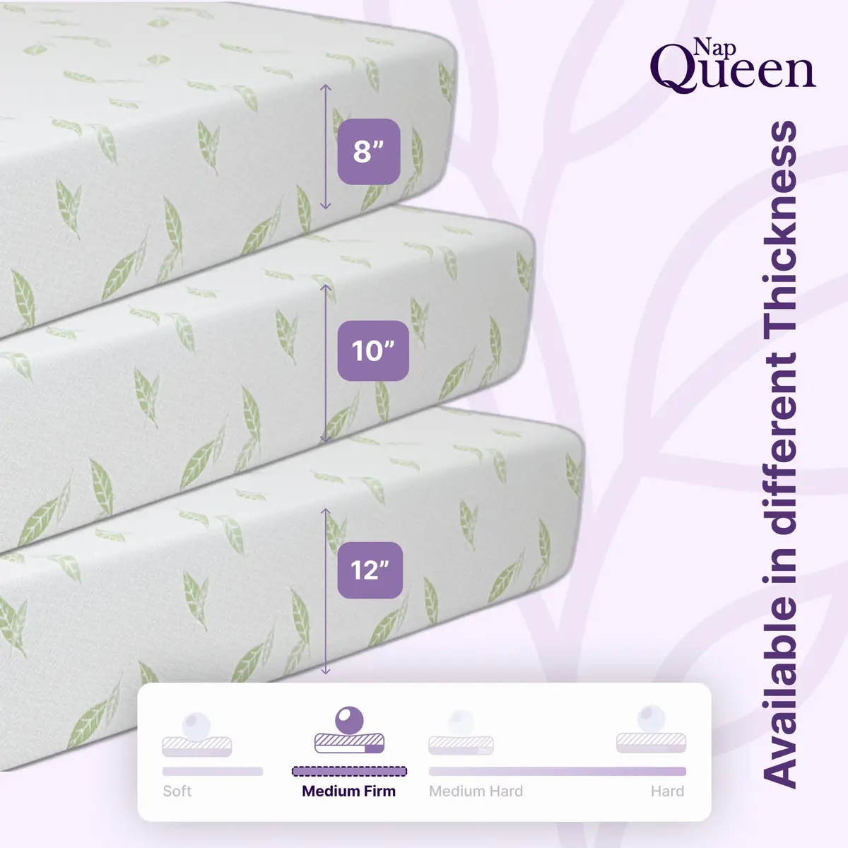 NapQueen Twin Size Mattress 6 Inch Green Tea Infused Memory Foam Bed in a Box CertiPUR-US - view 6