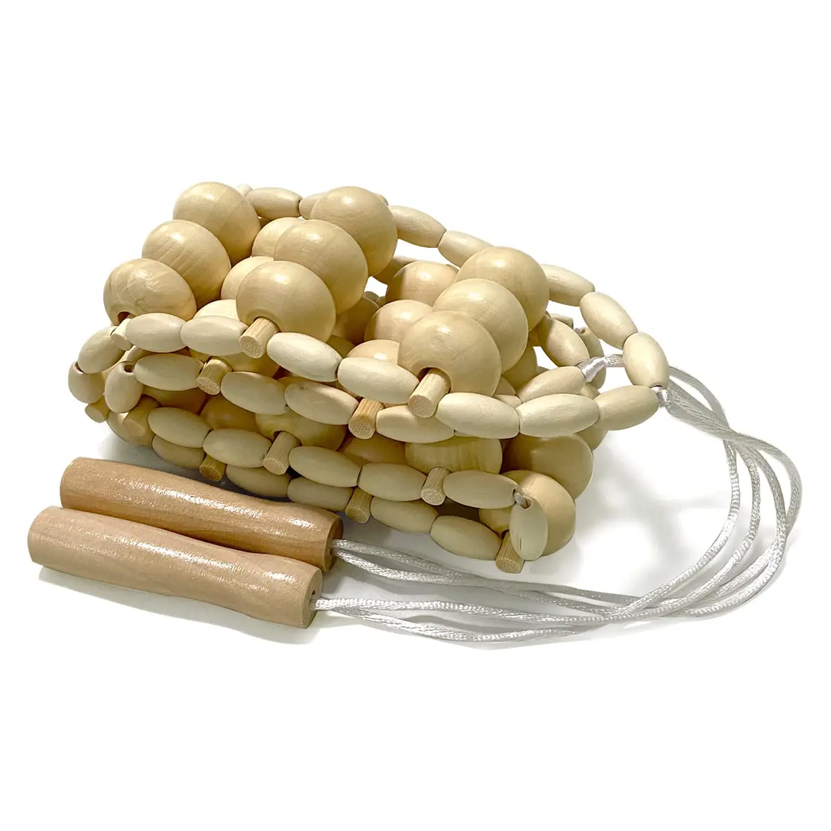 Deston 2 in 1 Wood Therapy Massage Tools | Massage Stick & Back Roller Rope for Relaxation - view 6