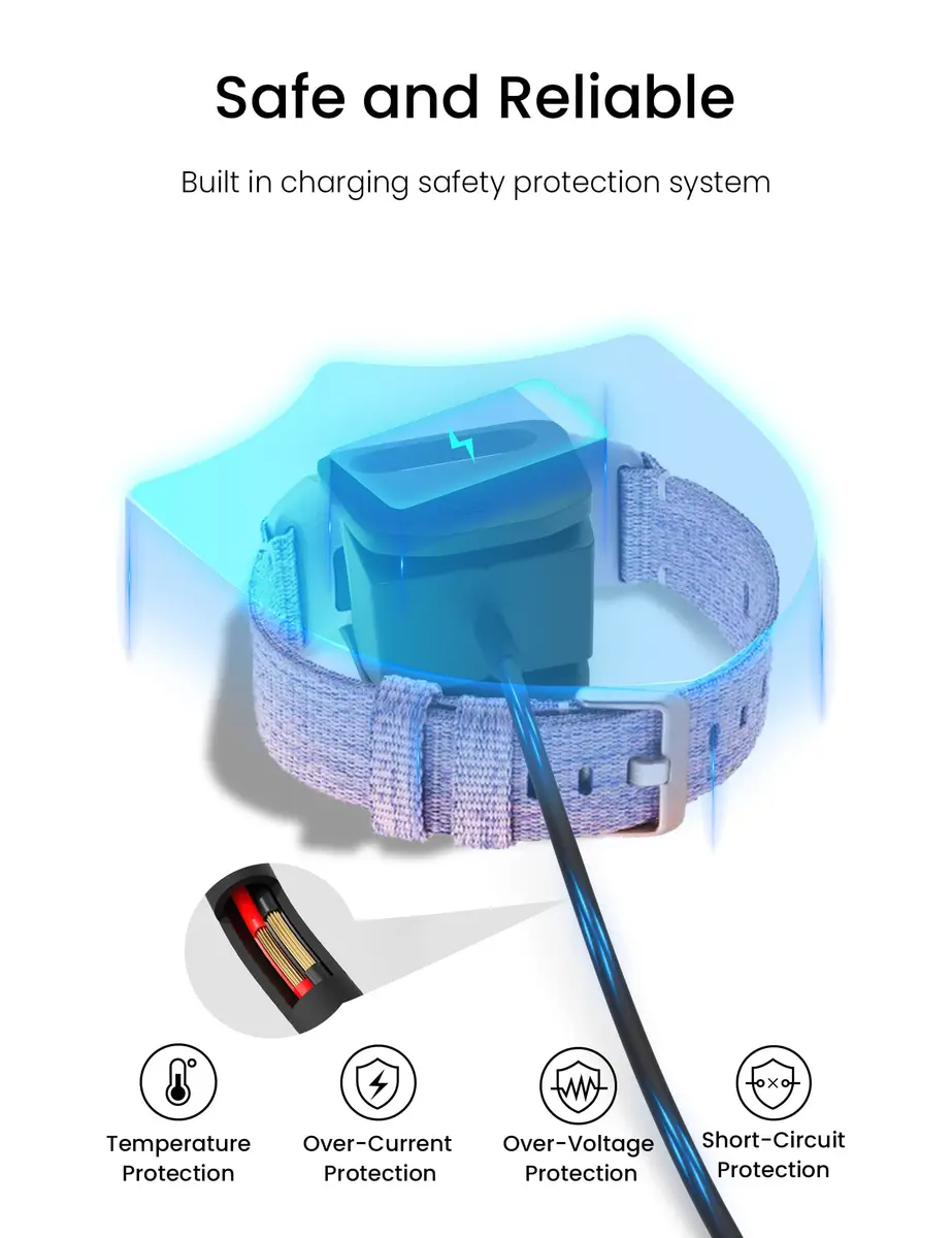 Sinoacc Charger for Fitbit Charge 4 | Fast & Durable USB Cable for India - view 3