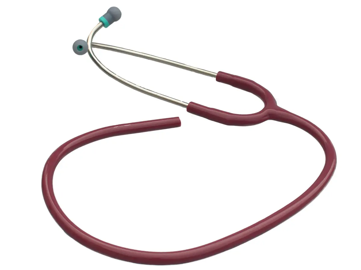 TRUAEVUM Stethoscope Tubing Replacement Kit 29 inch (73.66 cm) Burgundy | Dual Channel Sound Transmission - main product image