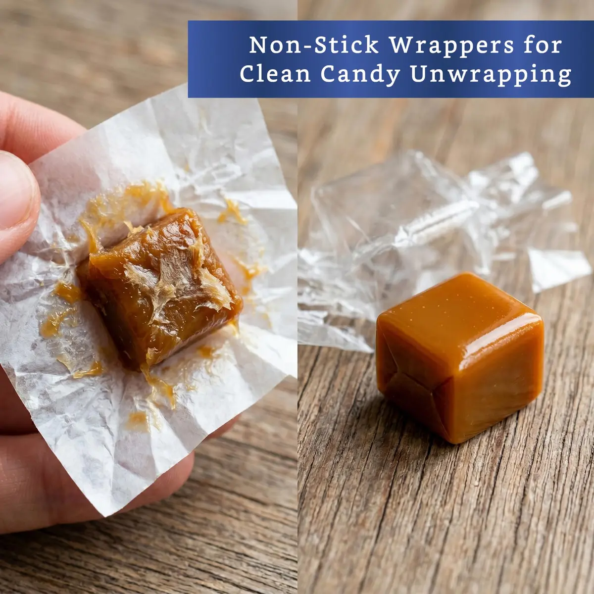 Fiesta Wraps Clear Candy Wrappers 3.5x5 in | Cellophane Candy Wrappers for Homemade & Commercial Use - view 4