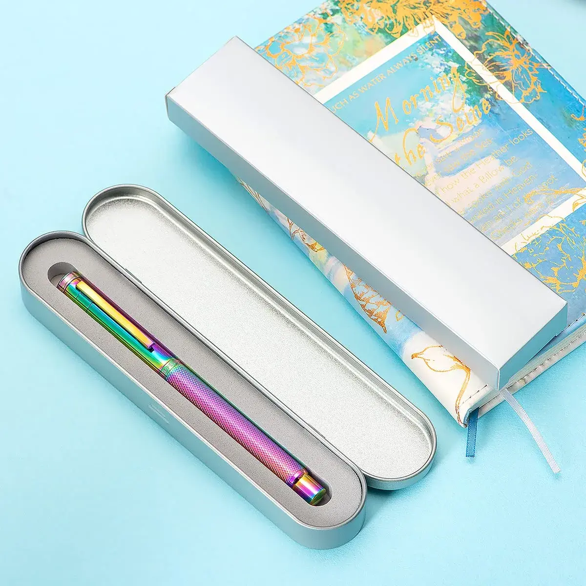 Asvine Hongdian Rainbow Forest Fountain Pen Blade Nib 138mm (5.43in) | Classic Design Calligraphy Pen - view 5