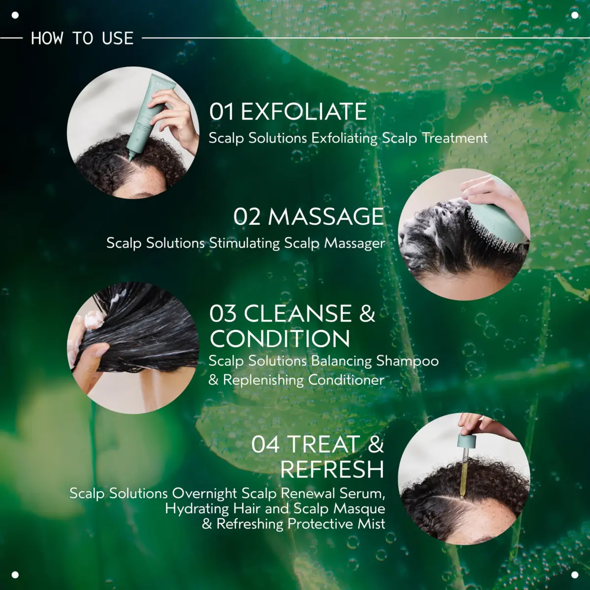 Aveda Scalp Solutions Stimulating Scalp Massager | Exfoliates & Stimulates Micro-Circulation | Green, 71g - view 4