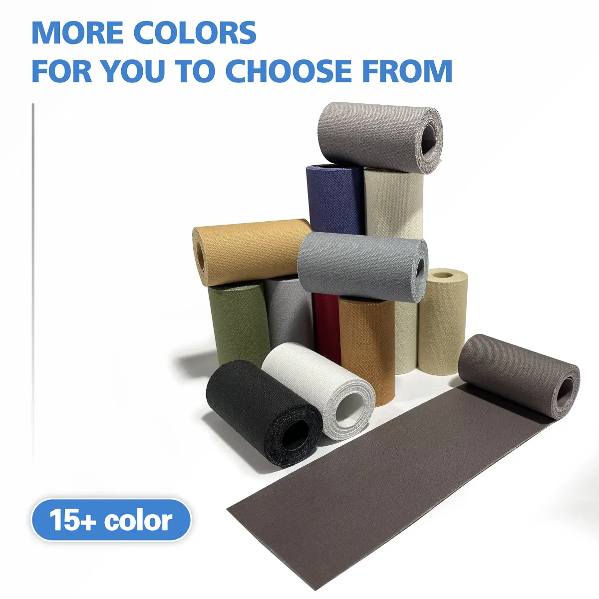 KING MOUNTAIN Canvas Iron-On Repair Patch 3"x60" (7.5x152cm) | Durable Cotton Fabric Mending Roll - view 7