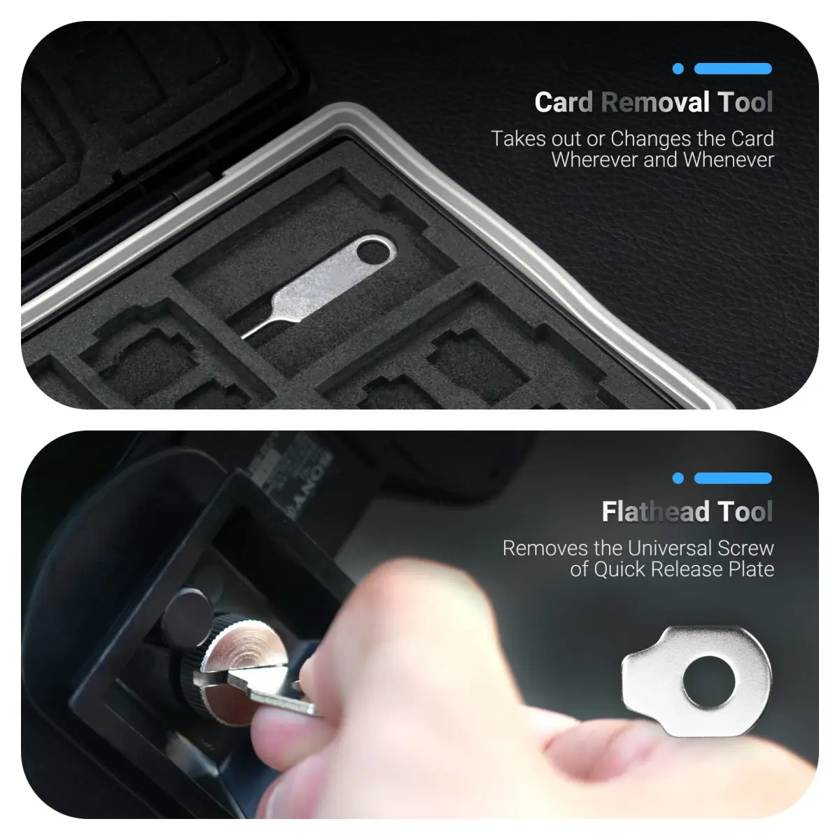 JJC 45-Slot Memory Card Case Holder | 12 SD + 30 Micro SD + 2 CF + 2 XQD/CFexpress Type B + 2 CFexpress Type A | Black - view 5