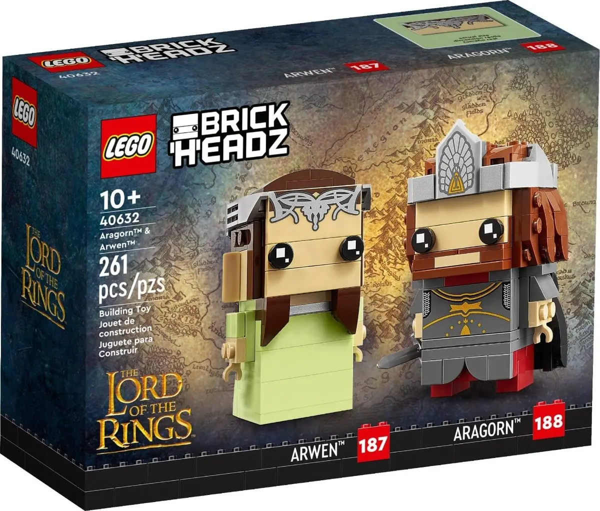LEGO Toy Figure Aragorn & Arwen (40632) Lord of The Rings | Creative Fantasy Set for Kids 120+ - main product image