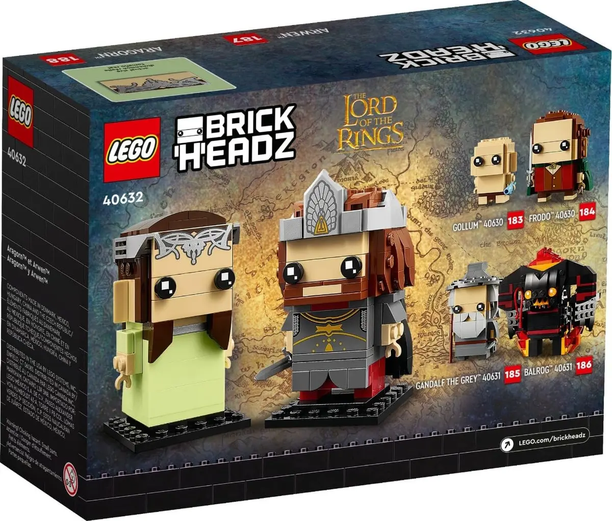 LEGO Toy Figure Aragorn & Arwen (40632) Lord of The Rings | Creative Fantasy Set for Kids 120+ - view 2