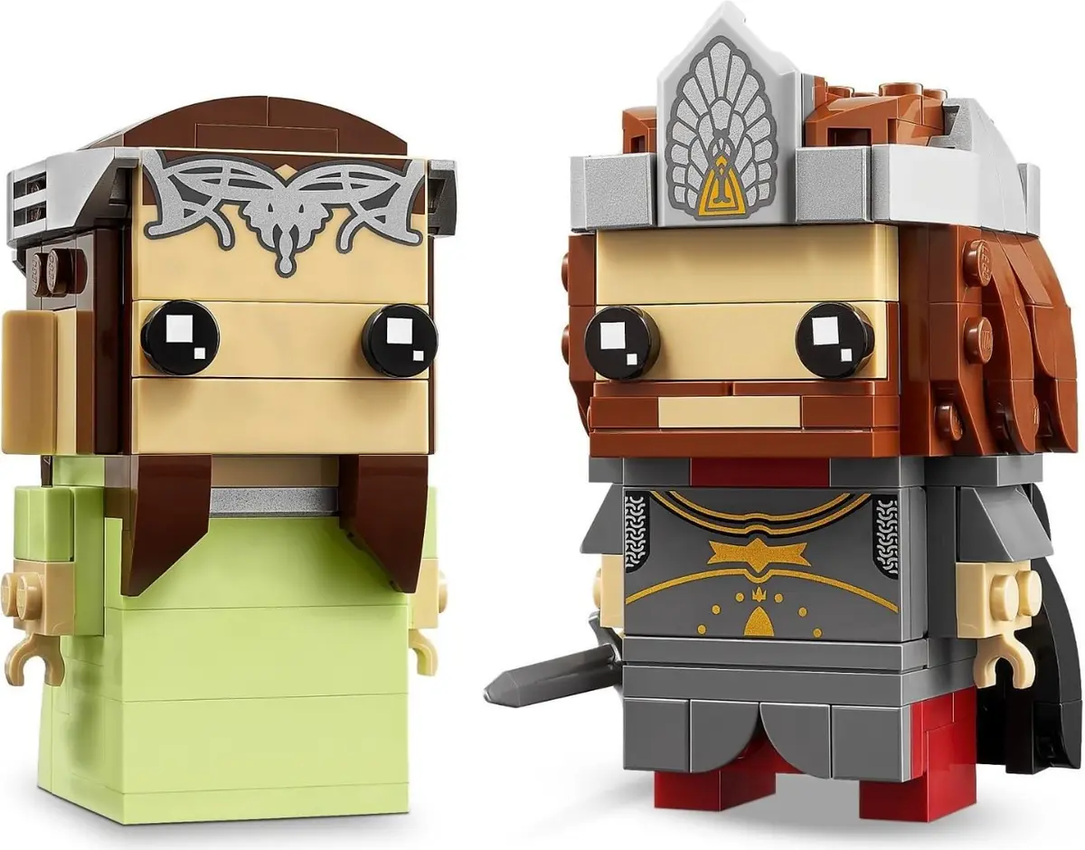 LEGO Toy Figure Aragorn & Arwen (40632) Lord of The Rings | Creative Fantasy Set for Kids 120+ - view 3