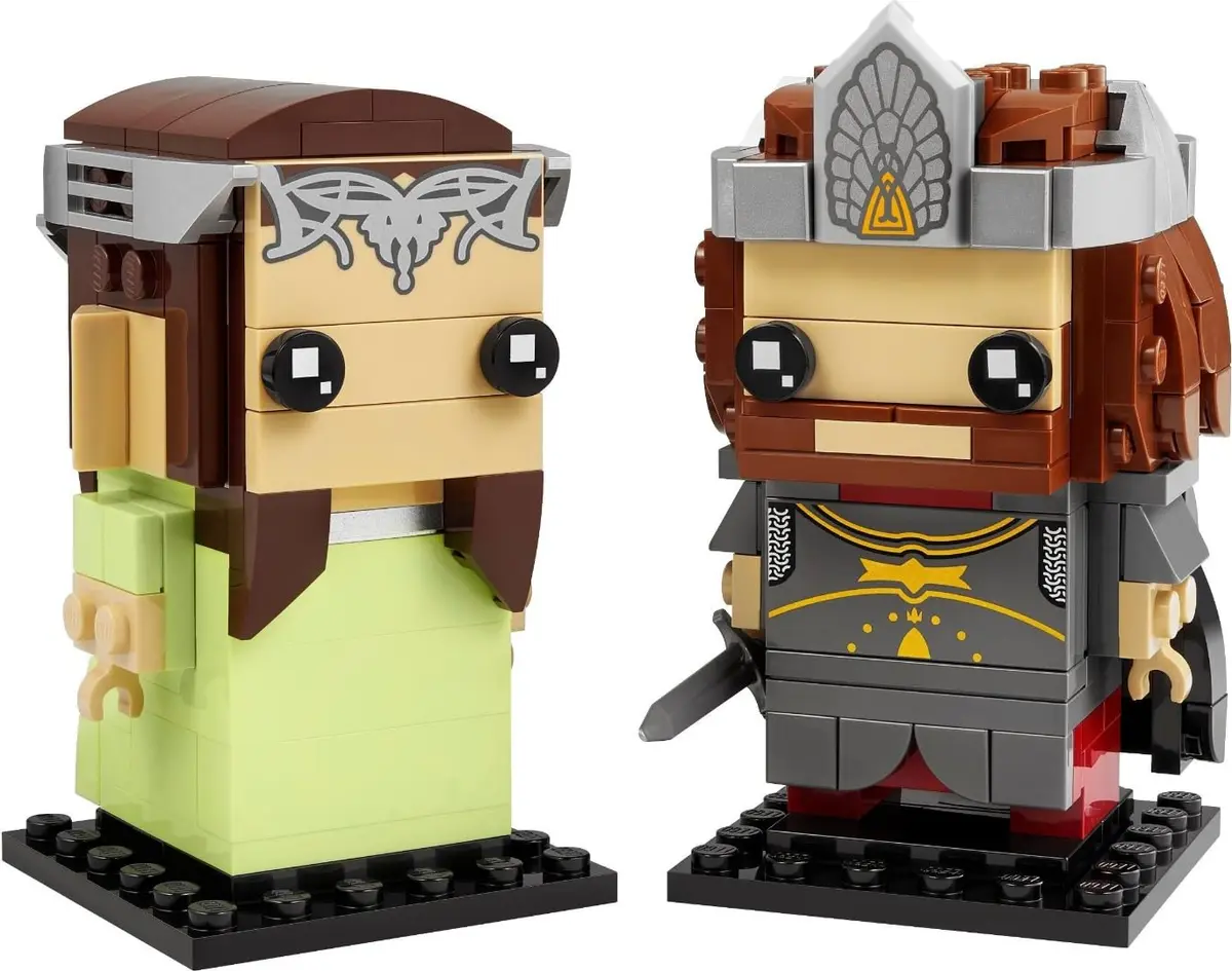 LEGO Toy Figure Aragorn & Arwen (40632) Lord of The Rings | Creative Fantasy Set for Kids 120+ - view 4