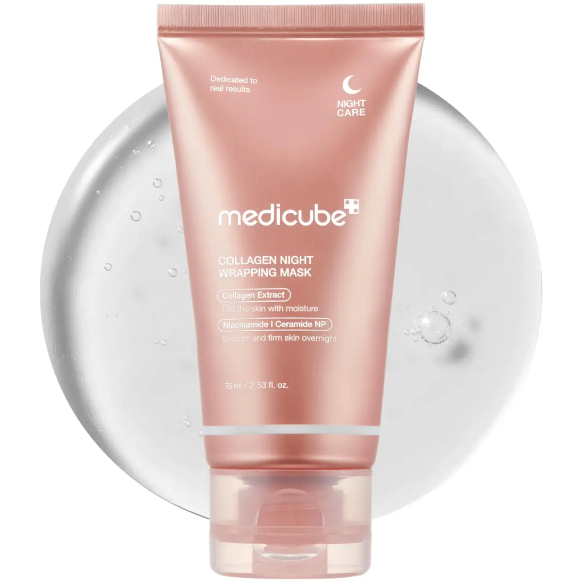 medicube Collagen Wrapping Mask 75ml (2.53 Fl Oz) | Overnight Elasticity & Hydration Care - main product image