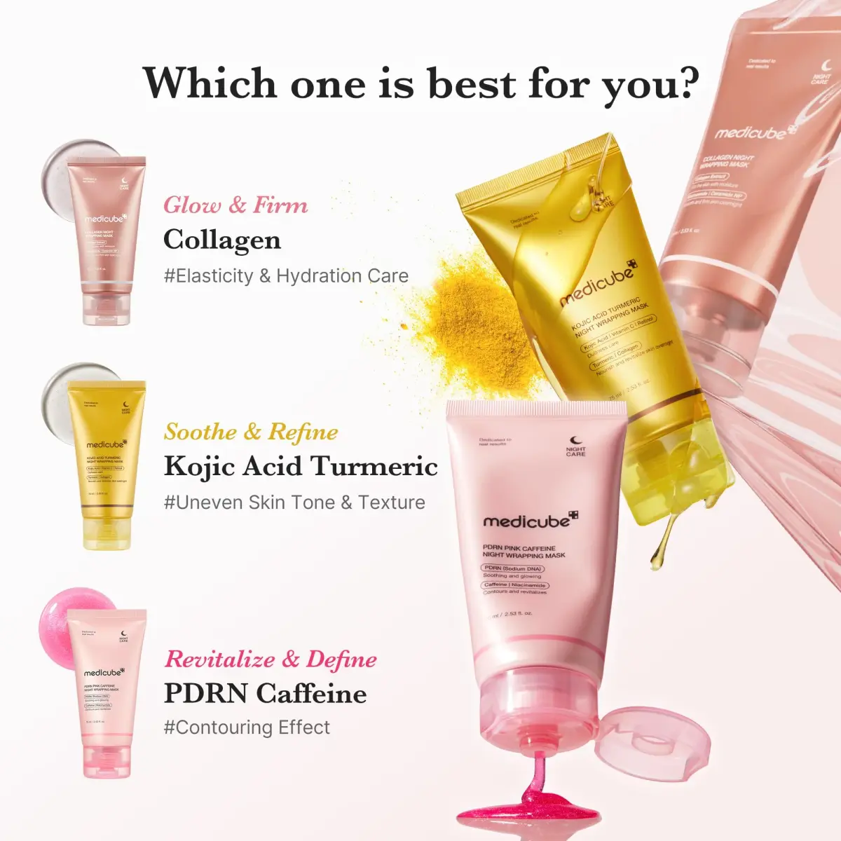medicube Collagen Wrapping Mask 75ml (2.53 Fl Oz) | Overnight Elasticity & Hydration Care - view 7