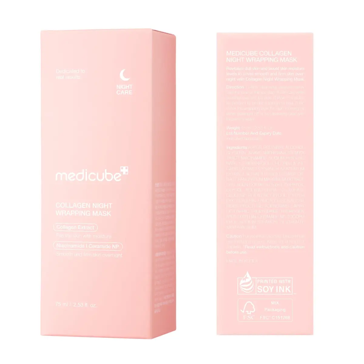 medicube Collagen Wrapping Mask 75ml (2.53 Fl Oz) | Overnight Elasticity & Hydration Care - view 9