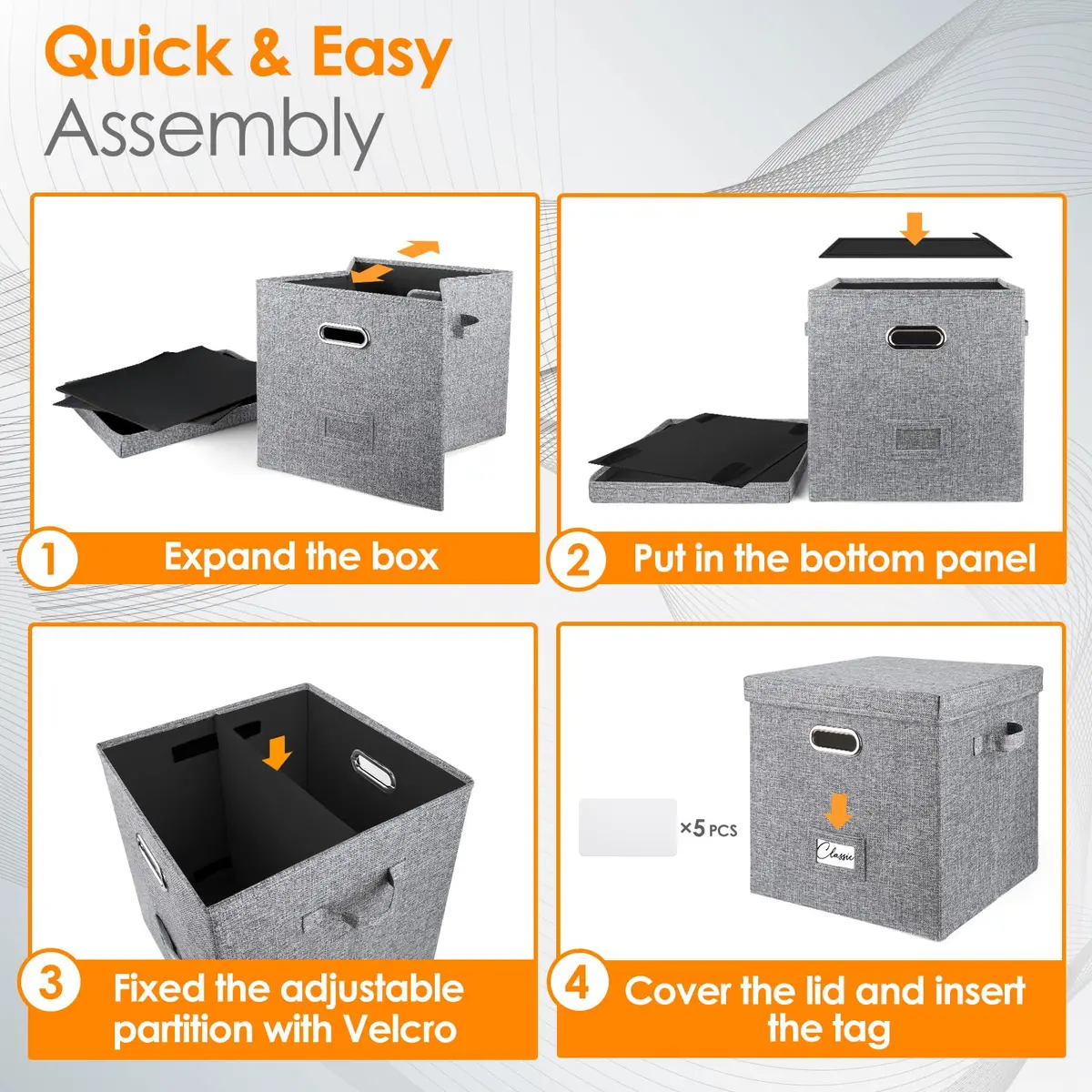 Woodoulogy Vinyl Record Storage Box for 50+ LPs | 12-Inch Record Holder Case with Lid - view 5