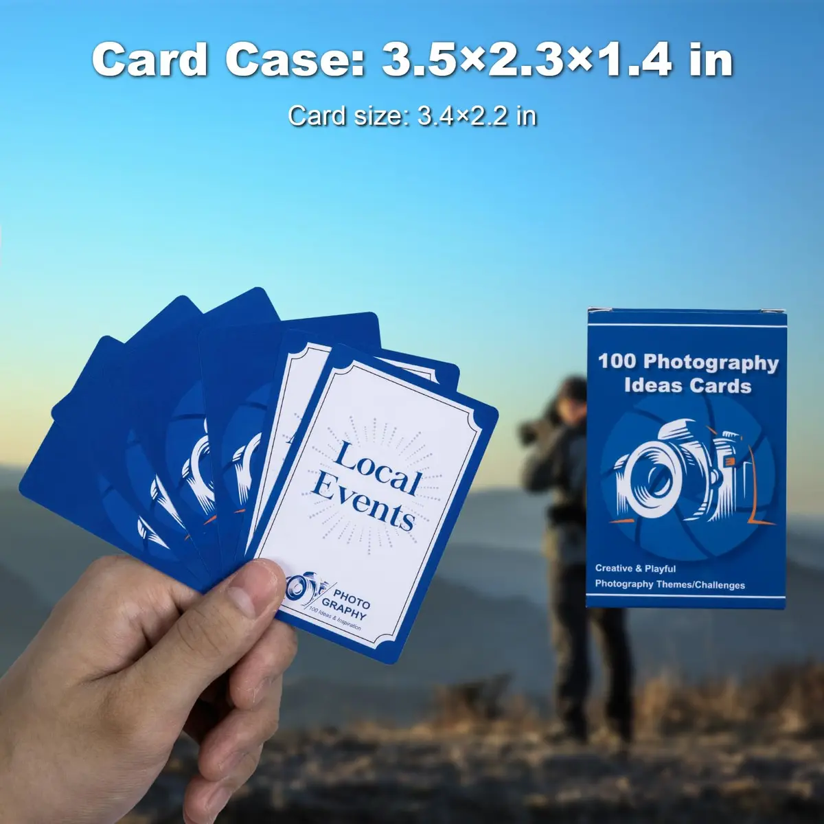 Tip Info 100 Photography Idea Cards & Box | 3.5x2.3x1.4 inches (8.9x5.8x3.6 cm) - view 5