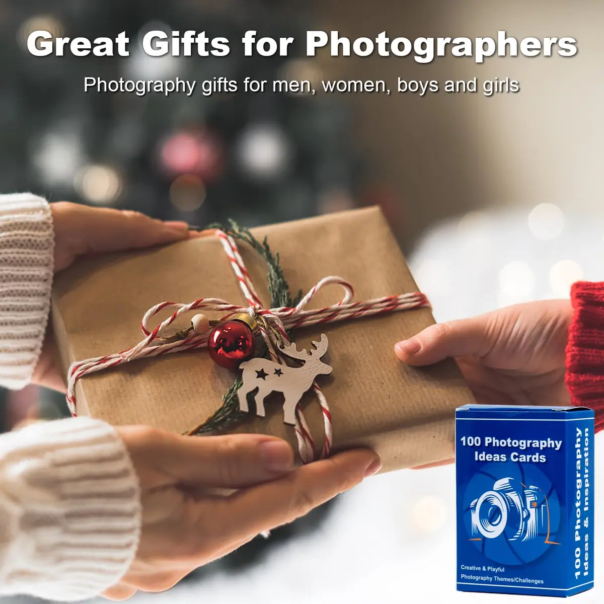 Tip Info 100 Photography Idea Cards & Box | 3.5x2.3x1.4 inches (8.9x5.8x3.6 cm) - view 3