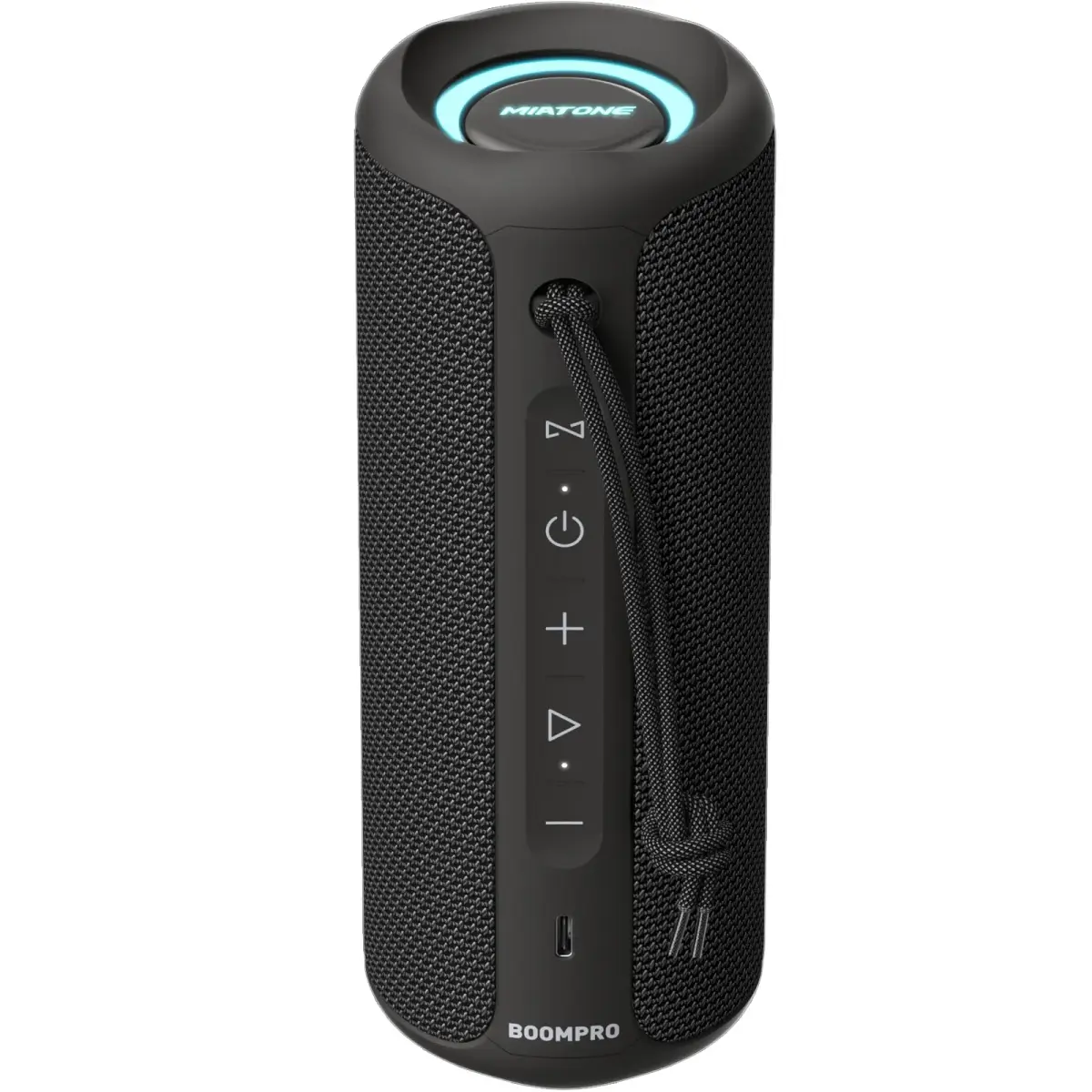 MIATONE 36W Portable Bluetooth Speaker with Stereo Sound & 24H Playtime | IPX7 Waterproof, USB-C Outdoor Speaker (Black) - main product image