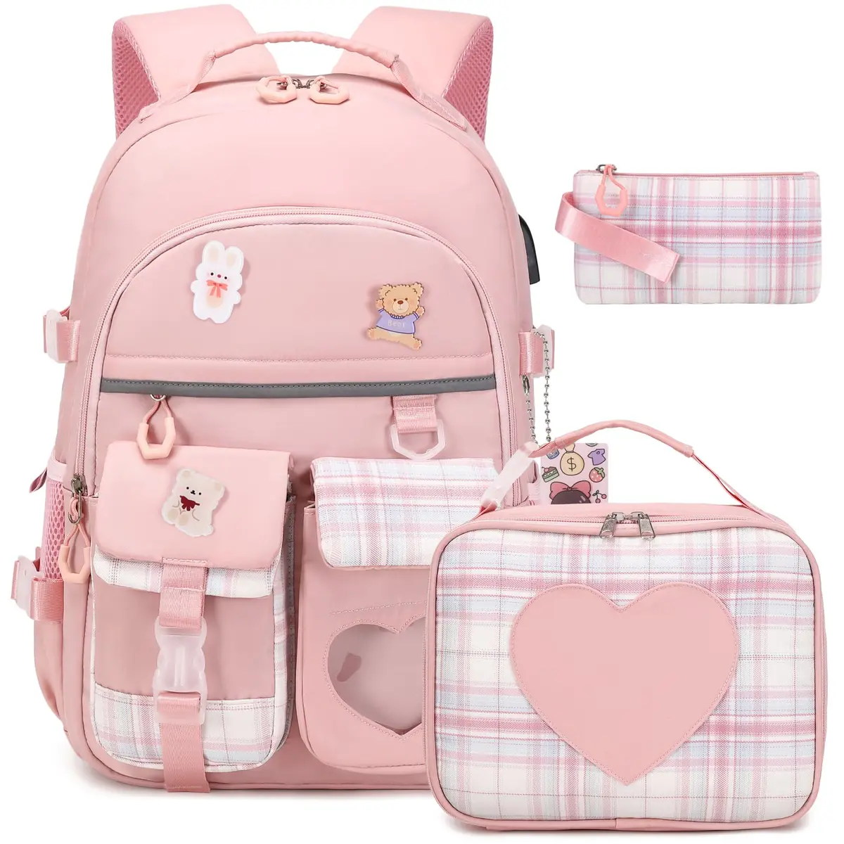 ACESAK Backpack for Girls - Bookbag Schoolbag for Girls Kids Teen | Stylish, Waterproof & Multi-Compartment (70-120 chars) - main product image