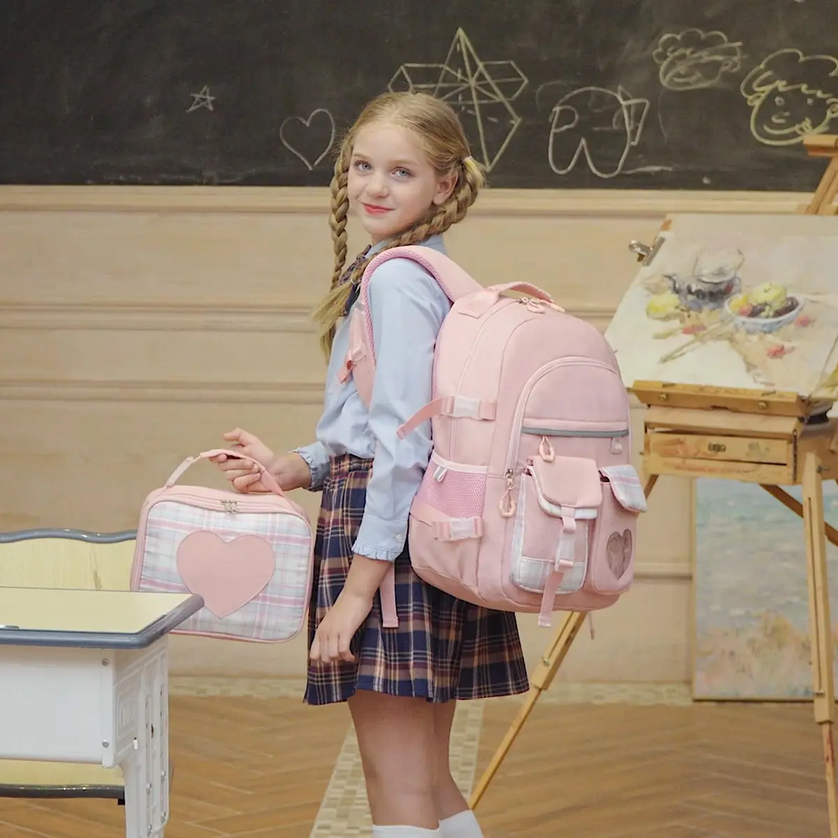 ACESAK Backpack for Girls - Bookbag Schoolbag for Girls Kids Teen | Stylish, Waterproof & Multi-Compartment (70-120 chars) - view 2