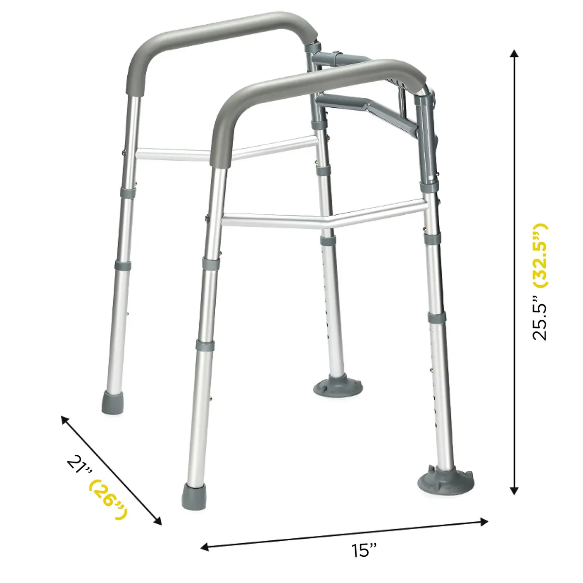 Medical king Toilet Safety Rails for Seniors Adjustable Detachable Fits Most Toilets | Support & Stability - view 2