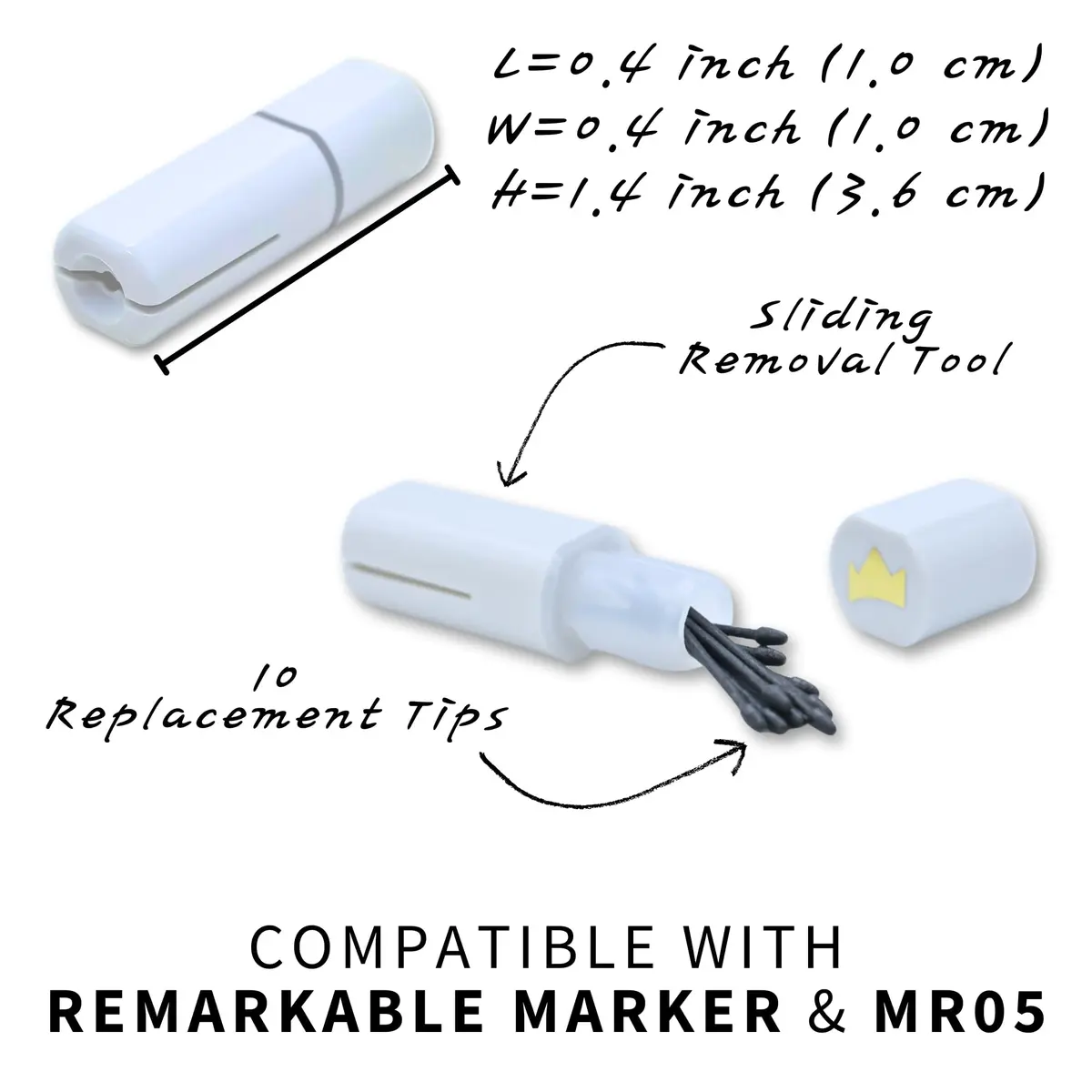 King Write Replacement Tips for EMR Styluses | Precise & Smooth Writing, 10-Pack - view 4