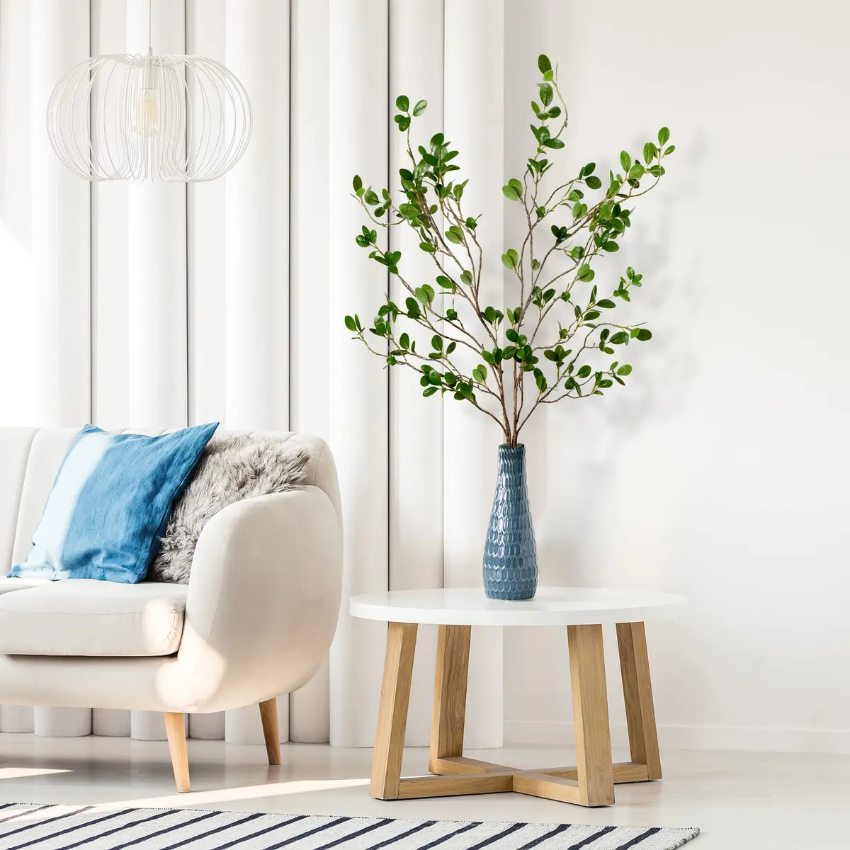 Sggvecsy Artificial Ficus Branches 43’’ | Realistic Faux Greenery for Home & Office - view 3