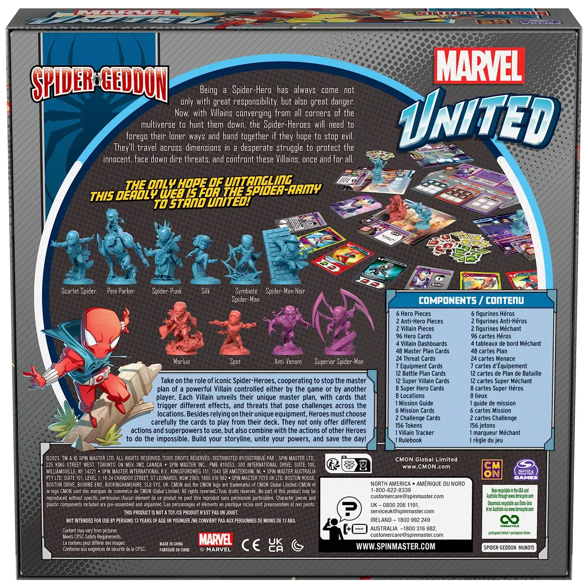 Spin Master Games Marvel United: Spider-Geddon Strategy Board Game for Fans (One Size) - view 9