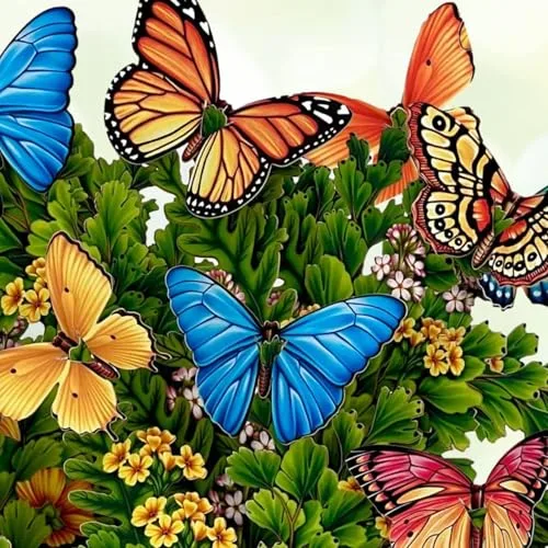 Freshcut Paper Butterflies & Buttercups Pop Up Card, 12 Inch Forever Flower Bouquet 3D Greeting Card | Assorted Colors Value Pack - main product image