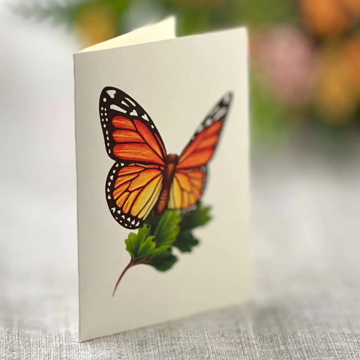 Freshcut Paper Butterflies & Buttercups 12" Pop Up Card | Blooming Art Bouquets - view 7