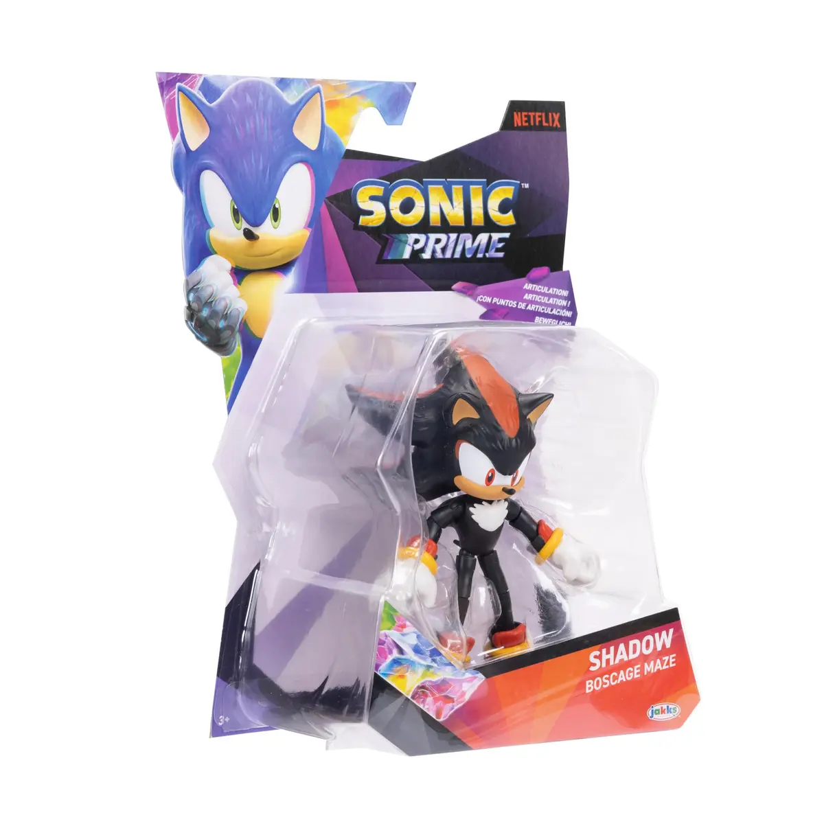 JAKKS Pacific Sonic Prime 5" Action Figure Shadow Green Hill Zone | 12-Point Articulated Toy for Kids - view 4
