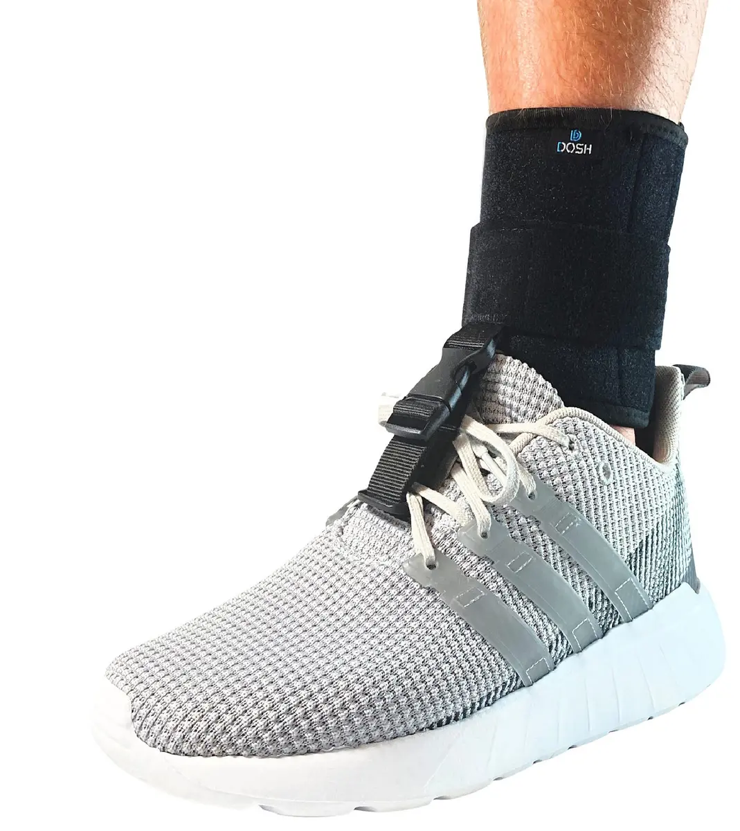 Dosh AFO Foot Drop Brace - Drop Foot Support for Walking - Unisex (Black) | Secure Buckle Closure, Adjustable Strap, Soft Neoprene - main product image