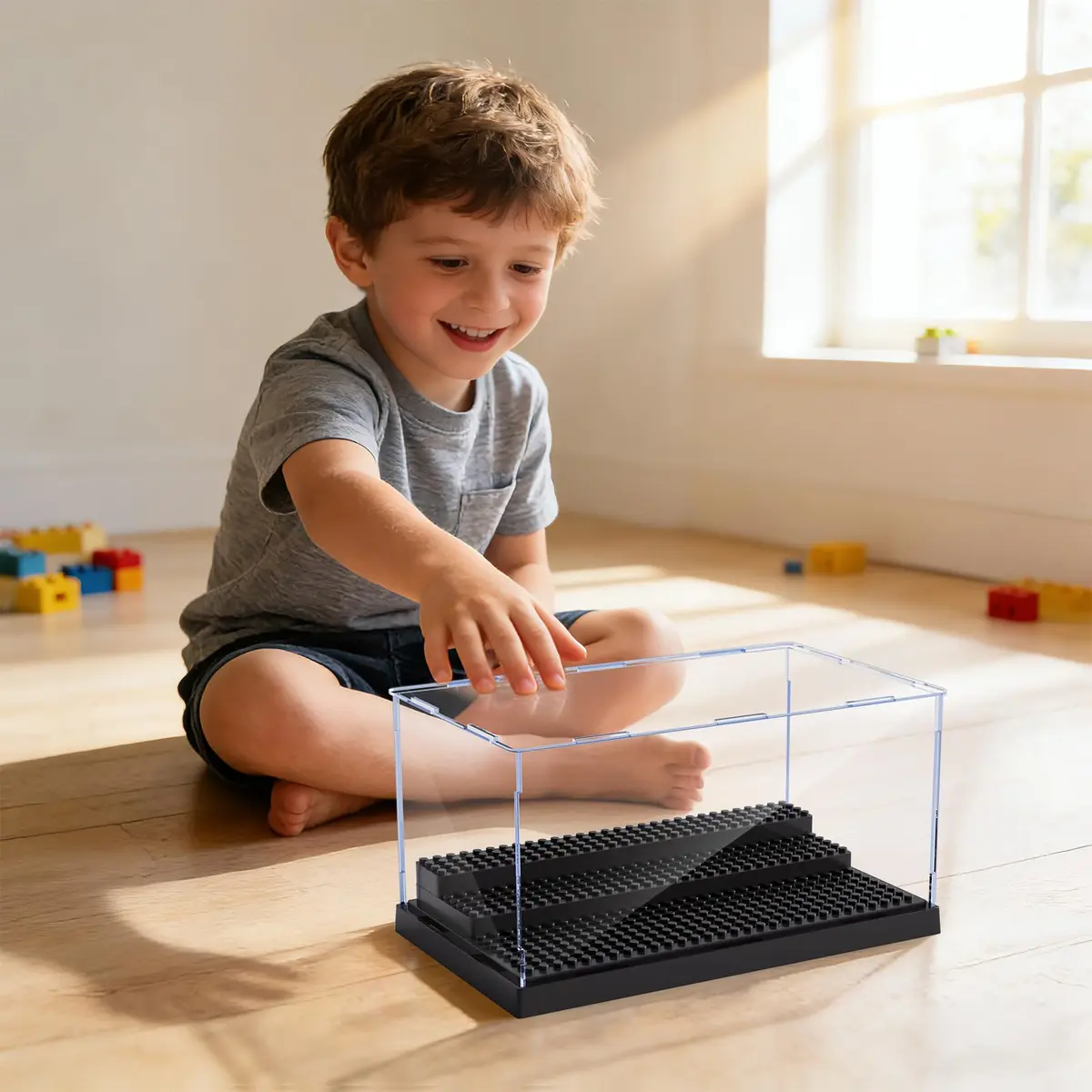 Pokiiulk Display Cases for Minifigures 2-Pack | Acrylic Acrylic Display Enclosure for Kids & Adults - view 6