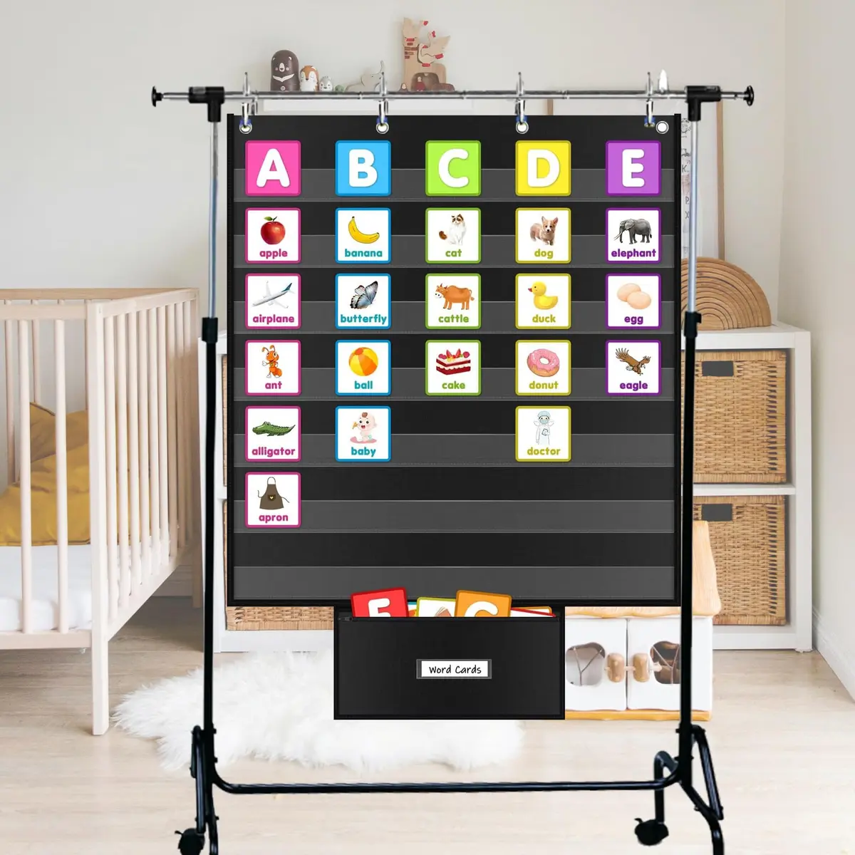 ALSLEA Standard Pocket Chart 71cm x 71cm (28"x28") | Classroom Organization & Learning Tool - view 6