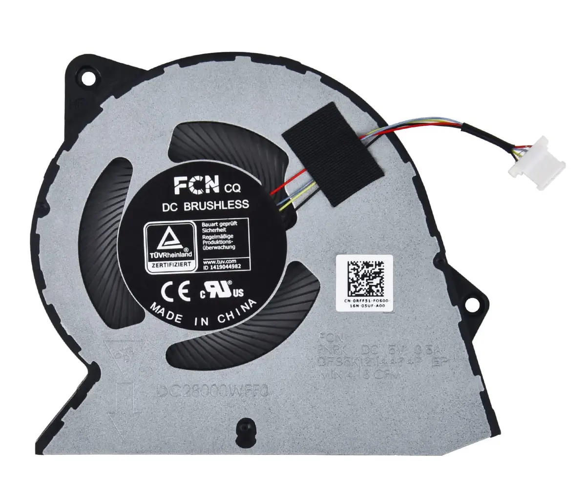 KBRPARTS Replacement CPU Cooling Fan for Dell Inspiron 3510-3535 Vostro 3420-3510 Series Laptop | 4-Pin Connector - main product image