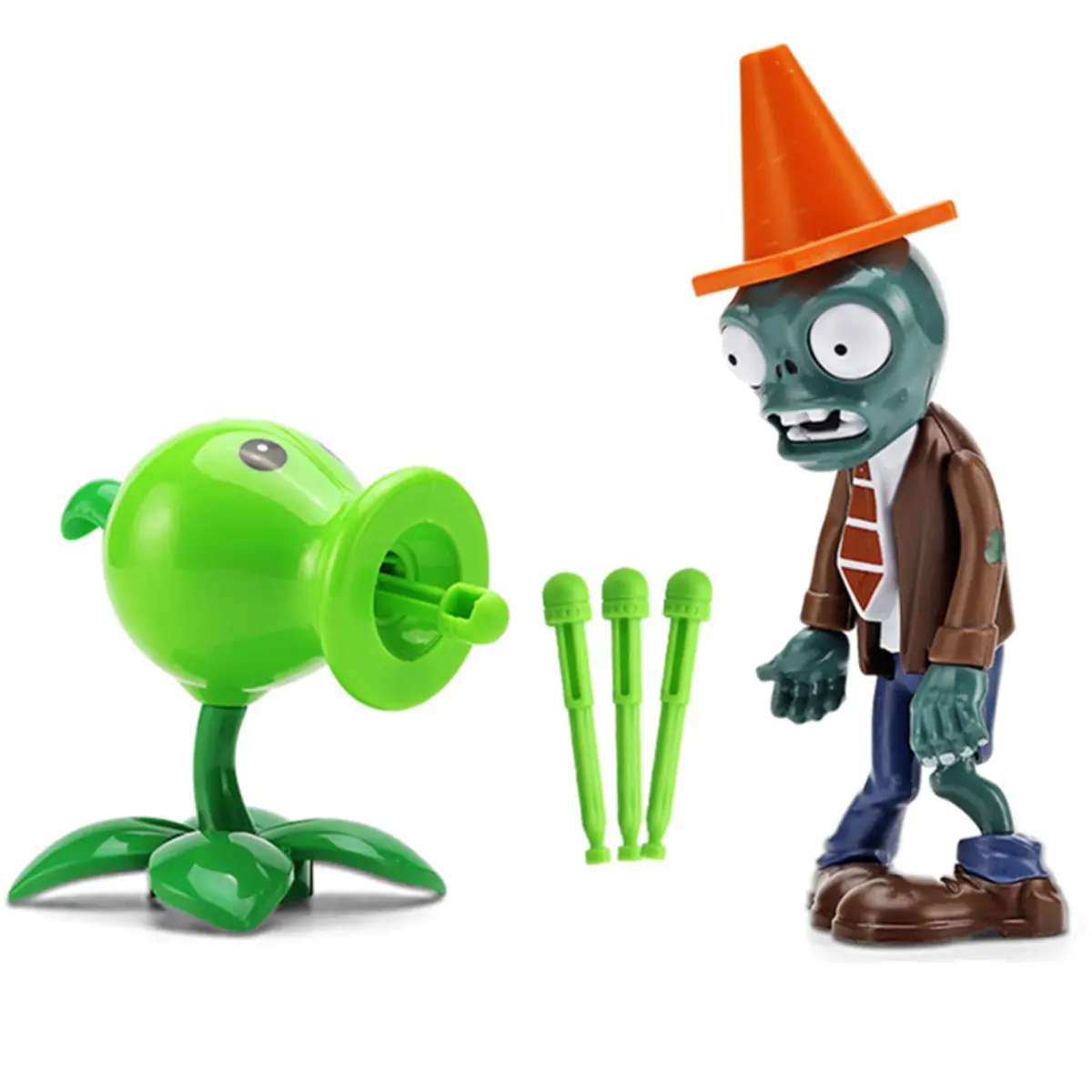 JHESAO Plants and Zombies Action Figures Set 2 PCS | PVZ Toys for Kids & Fans, Birthday & Christmas Gift - main product image