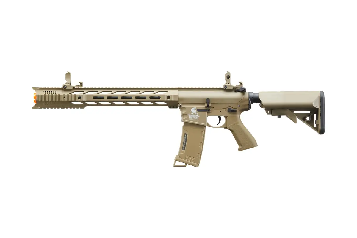 Lancer Tactical Gen 2 Polymer Airsoft M4 Interceptor SPR with 130 Rnd Mid Mag | Lightweight & Durable - main product image