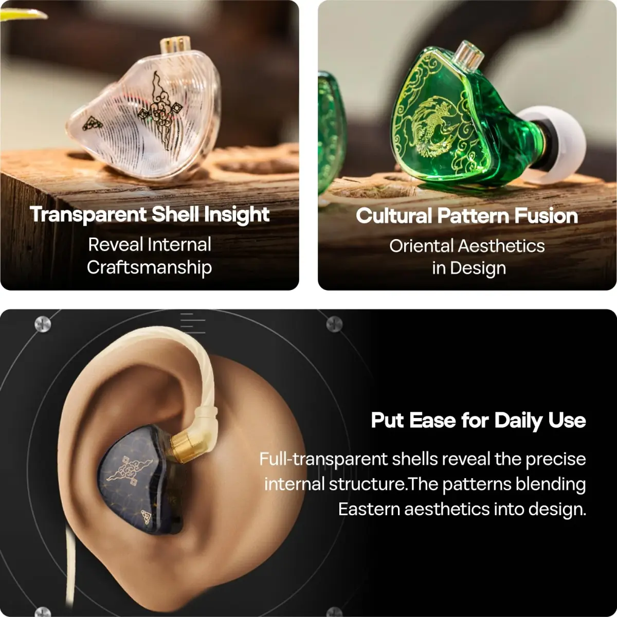 Linsoul TANGZU Wan'er S.G 10mm DD Driver PET Diaphragm IEM with Metal Nozzle, 1.2m OFC Cable | Smooth, Full-Bodied Sound - view 5